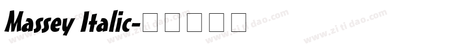 Massey Italic字体转换
